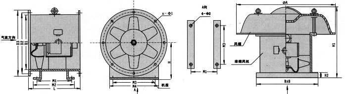 消防高溫雙速軸流排煙風(fēng)機性能參數(shù)